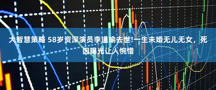 大智慧策略 58岁资深演员李道瑜去世!一生未婚无儿无女，死因曝光让人惋惜